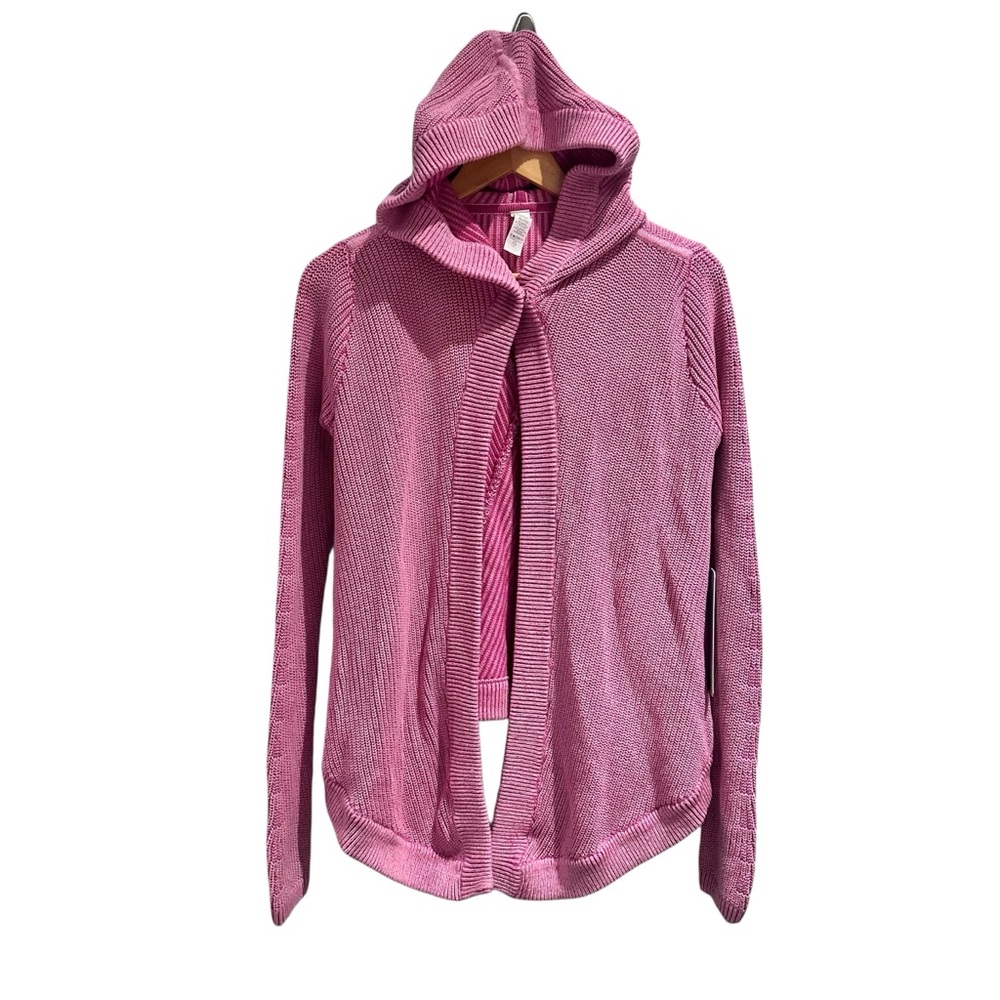 Ivivva by Lululemon‎ To the Moon and Back Wrap Sweater Cardigan Pink Size 14 NWT